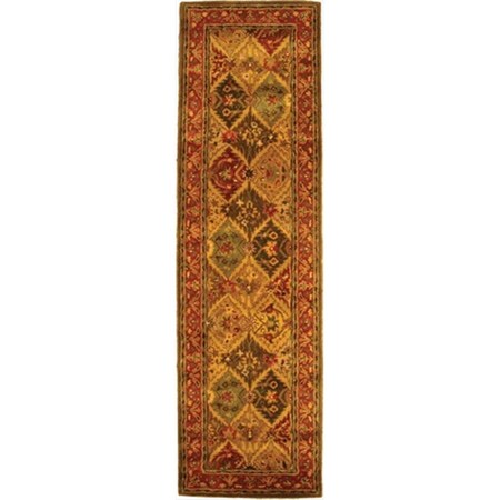 Safavieh 2 ft. - 3 in. x 16 ft. Runner- Traditional Heritage Multi Hand Tufted Rug HG111A-216